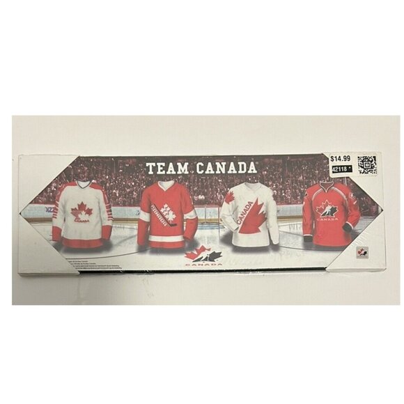Team Canada 5" x 15" Sealed Jersey Plaque - Picture 1 of 1